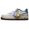 Nike Air FORCE 1 LV8 Устойчивые к истиранию Дышащие Низкие Кеды для Детей для Скейтбординга Серый Белый