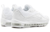 Nike Air Max 98 Кожа Низкие Кроссовки для Бега Мужские Чисто Белые
