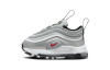 Nike Air Max 97 Амортизация Износостойкий MID Топ Обувь для малышей Серый Белый Для младенцев и малышей