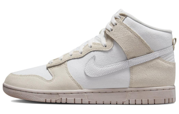 Nike Dunk High EMB Соль Озеро Городской Удобный Высокие Кроссовки для скейтбординга Мужские Белые