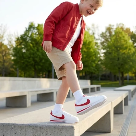 Nike Cortez Basic SL Базовый SL Противоскользящий Устойчивый к истиранию Легкий Амортизация Поддержка Низкий Топ