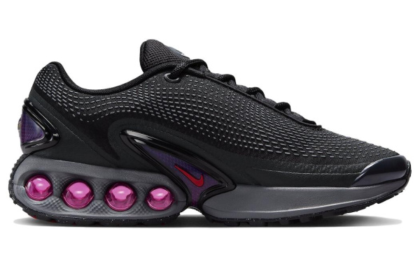 Nike Air Max DN Устойчивая к истиранию Низкая Повседневная Обувь Женская Черная Фиолетовая