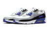 Nike Air Max 90 Синтетическая кожа кожа амортизация низкий топ детские беговые кроссовки серый белый синий