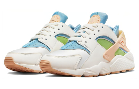 Nike Air Huarache Low Беговые кроссовки Женские Белый Зеленый Синий