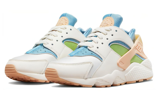Nike Air Huarache Low Беговые кроссовки Женские Белый Зеленый Синий