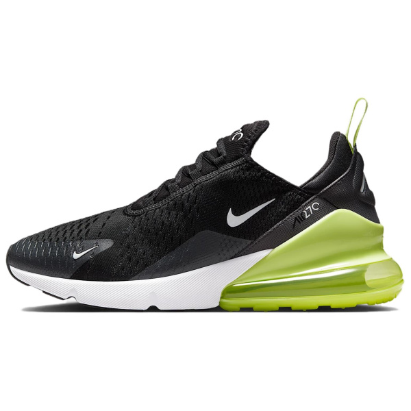 Nike Air Max 270 Комфортная Низкая Повседневная Обувь Мужская Черно-Белая