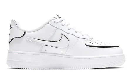 Nike Air Force 1 1 'Cosmic Clay' Синтетическая кожа Низкие кеды для детей для скейтбординга Чисто белый