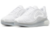 Nike Air MAX 720 Сетчатая ткань Низкий топ Повседневная обувь Женская Чисто белый