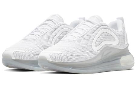 Nike Air MAX 720 Сетчатая ткань Низкий топ Повседневная обувь Женская Чисто белый
