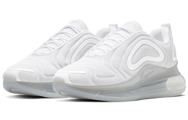 Nike Air MAX 720 Сетчатая ткань Низкий топ Повседневная обувь Женская Чисто белый