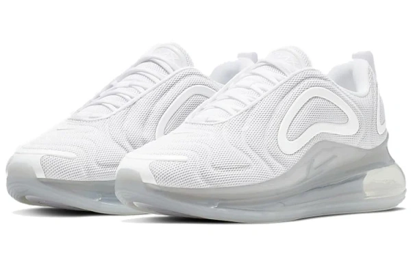 Nike Air MAX 720 Сетчатая ткань Низкий топ Повседневная обувь Женская Чисто белый