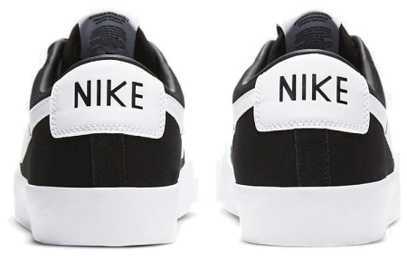 Nike Blazer SB GT 'Черный Gum' Винтаж Низкие Кроссовки для Скейтбординга Унисекс Черный Белый