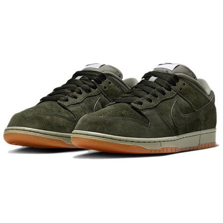 Nike Dunk SB Устойчивые к истиранию Низкие Кроссовки для скейтбординга Унисекс Оливково-зеленый