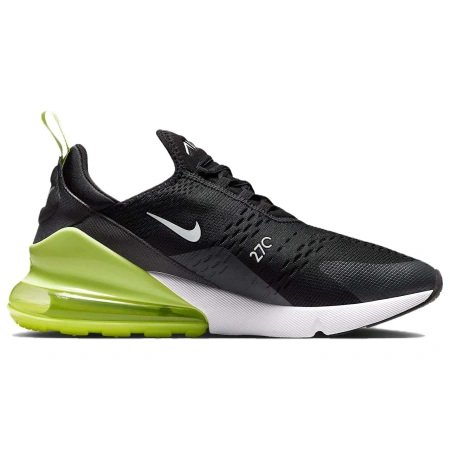 Nike Air Max 270 Комфортная Низкая Повседневная Обувь Мужская Черно-Белая