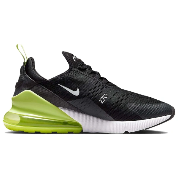 Nike Air Max 270 Комфортная Низкая Повседневная Обувь Мужская Черно-Белая