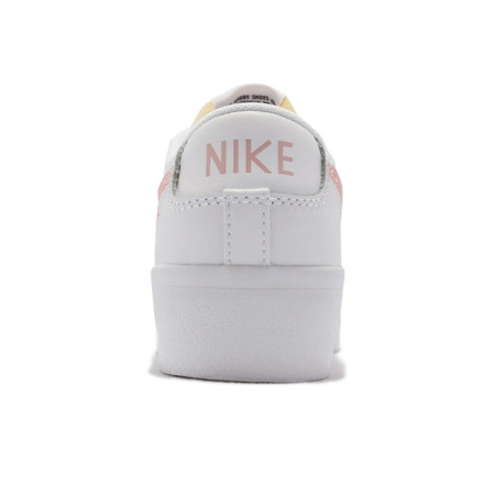 Nike Blazer Платформа Синтетическая кожа Удобные Низкие Кроссовки для скейтбординга Женские Белые