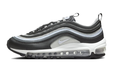 Nike Air Max 97 Кожа Удобные Устойчивые к истиранию Дышащие Низкие Кеды для Детей Lifestyle Черные Серые Подростковые