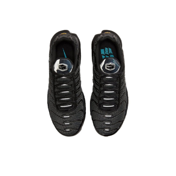 Nike Air Max Plus Vintage Ткань Низкие Повседневные Беговые Кроссовки Женские Черные