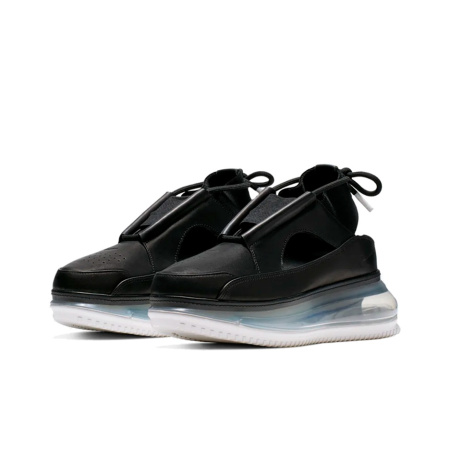 Nike Air Max 720 Кожа Низкий Верх Повседневная Обувь Женская Черная