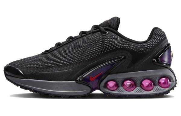 Nike Air Max DN Устойчивая к истиранию Низкая Повседневная Обувь Женская Черная Фиолетовая