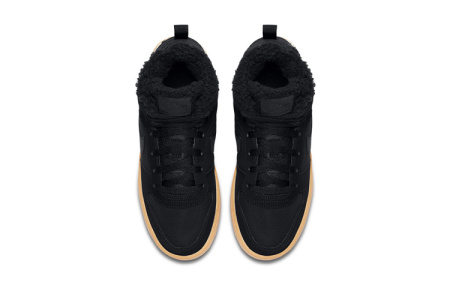 Nike Court Borough MID WNTR Синтетическая кожа противоскользящая устойчивая к истиранию термический верх