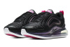 Nike Air Max 720 Комфортные Низкие Повседневные Кроссовки Женские Черные Розовые