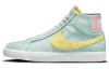 Nike SB Blazer MID Скейтборд Кроссовки Унисекс Зеленый Желтый Розовый