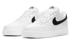 Nike Air Force 1 'Белый и Черный' Кожа Противоскользящие Низкие Кроссовки для скейтбординга Мужские Белый Черный