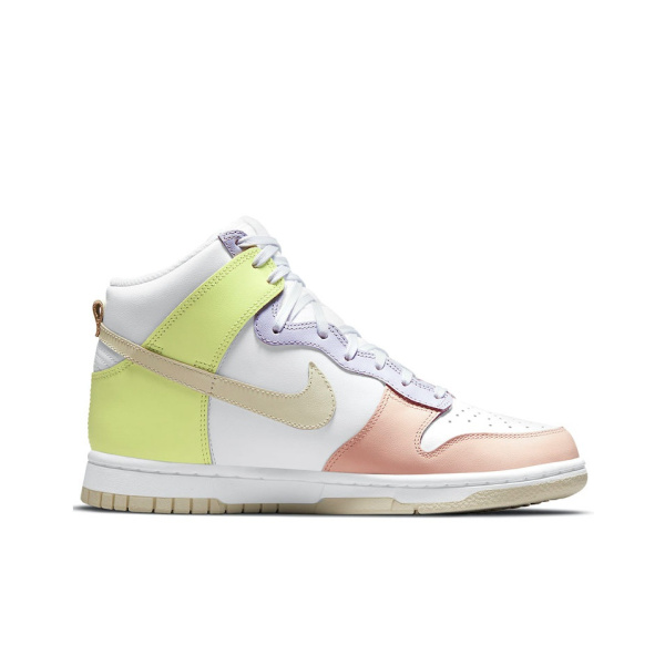 Nike Dunk High 'Кашемир' Высокие Кроссовки для скейтбординга Женские Белый Розовый Желтый