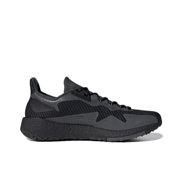 Adidas PulseBOOST Ткань Дышащая и Легкая Низкий Верх Повседневные Беговые Кроссовки Унисекс Черные