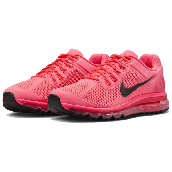 Nike Air Max 2013 Устойчивые к истиранию Низкие Повседневные Беговые Кроссовки Унисекс Красные