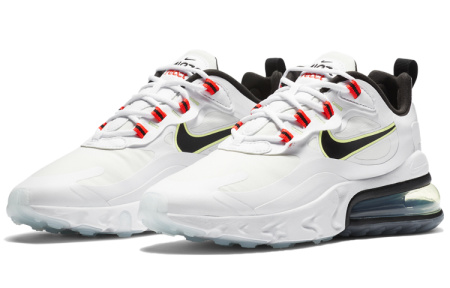 Nike Air Max 270 Винтаж Ткань Низкие Кроссовки с воздушной подушкой для бега Повседневные Женские Белые Черные Красные