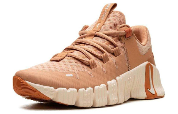 Nike Free Metcon 5 Устойчивые к истиранию Дышащие Низкие Кроссовки для тренировок Женские Оранжевые