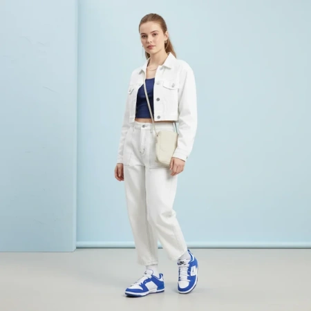 Nike Dunk Disrupt 2 Перерабатываемый материал Низкие кеды для скейтбординга Женские Белый Синий