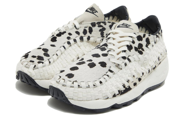 Nike Footscape Ткани вязаные 'Парус и Черный' Низкий топ Повседневная обувь Женская Белый Черный