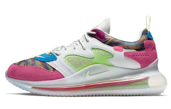 Nike Air Max 720 OBJ Замша Спортивная Амортизация Низкий Верх Повседневная Обувь Унисекс Розовая