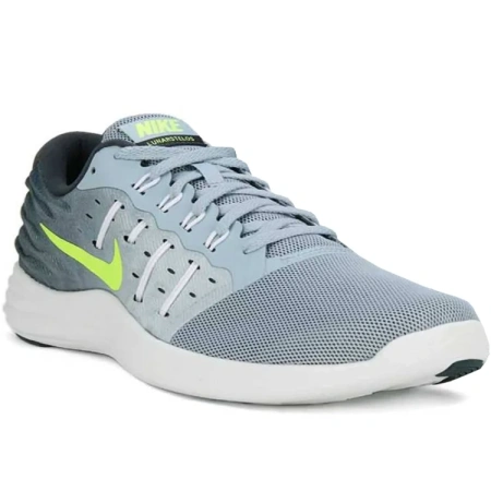 Nike LunarStelos Удобные с амортизацией износостойкие низкие беговые кроссовки мужские серые