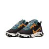 Nike React Element 55 Ткань Амортизация Баланс Низкий Верх Беговые кроссовки Унисекс Черный Золото