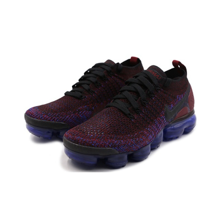 Nike VaporMax Flyknit 2 Комфортные Низкие Повседневные Беговые Кроссовки Женские Бордовые