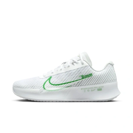 Nike Air ZOOM VAPOR 11 Artificial Leather Низкие Кроссовки для Тениса Женские Белый Зеленый