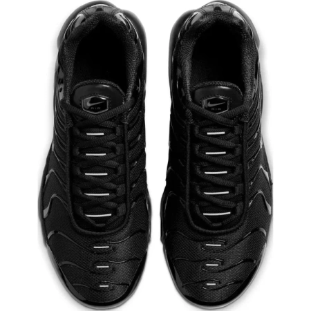 Nike Air Max Plus Устойчивые к истиранию низкие детские беговые кроссовки черного цвета