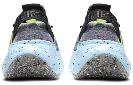 Nike Space Hippie 04 Ткань Амортизация Противоскользящий Низкий Топ Повседневная Обувь Женская Серый Зеленый
