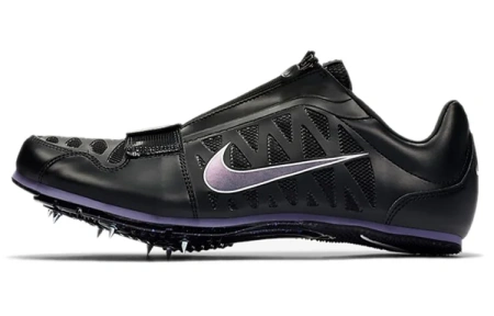 Nike Air Zoom LJ 4 Track SPIKE Удобные Низкие Кроссовки для тренировок Унисекс Черный Фиолетовый