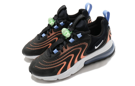 Nike Air Max 270 Low Топ Амортизирующие кроссовки для бега на длинные дистанции Женские Черные Розовые