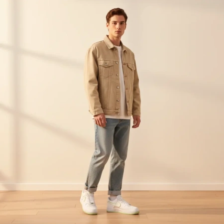 Nike Air Force 1 Low Топ Скейтборд Кроссовки Мужские Белые