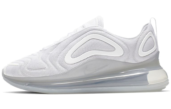 Nike Air MAX 720 Сетчатая ткань Низкий топ Повседневная обувь Женская Чисто белый