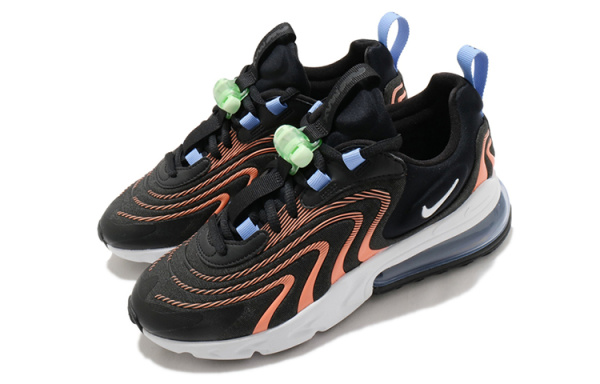 Nike Air Max 270 Low Топ Амортизирующие кроссовки для бега на длинные дистанции Женские Черные Розовые