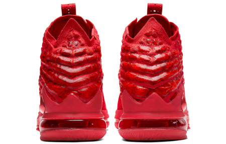 Nike Lebron 17 LeBron EP Красная ковровая носка против скольжения Легкий высокий топ Баскетбольные кроссовки для игры