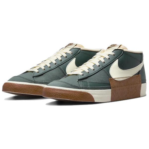 Nike Blazer Slip-Resistant Abrasion-Resistant Low-Top Скейтборд Кроссовки Мужские Зеленые
