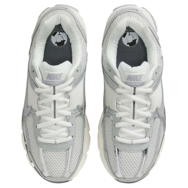 Nike Vomero 5 Дышащая Поддержка Повседневные Беговые Кроссовки Унисекс Белый Серебристый Серый